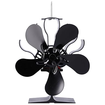 Stove Fan, Fireplace Fans Larger Air Volume Eco Friendly Low Noise for Home for Kitchen for Living Room