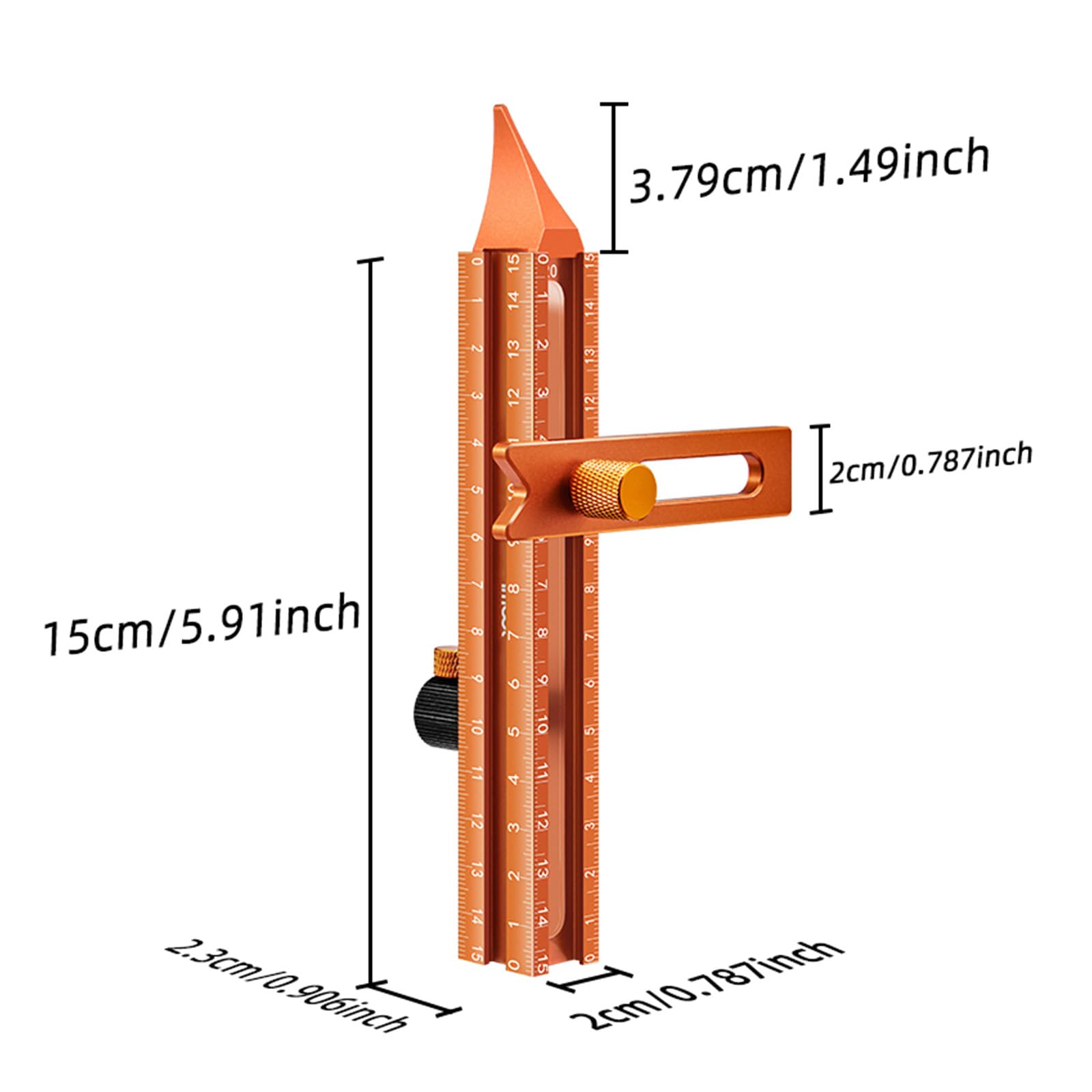Imbot 4-Sided Magnetic Scribing Tool with Laser Scale for Woodworking & DIY — Amazon image 2