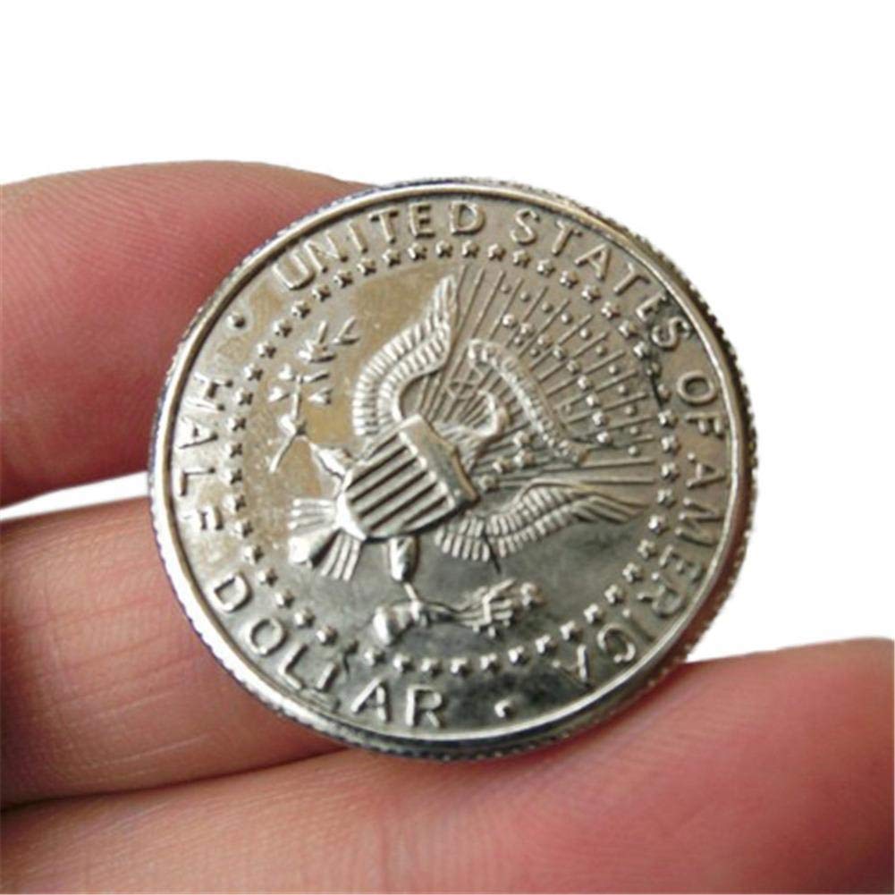 Amazon.co.jp: マジックコイン・紙幣はマジックショーかまコインハーフダラーマジシャンコインのためのイリュージョンコインを復元かみます :  ホーム＆キッチン