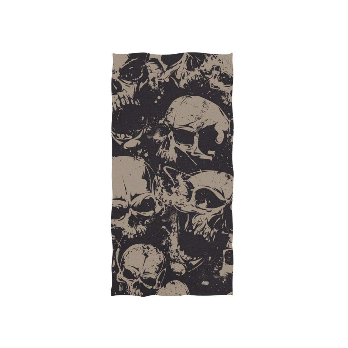 linomo Hand Towel Sugar Skull Day of the Dead Towel Cotton Face Towel Dish Towel for Kids Girls Boys Adult