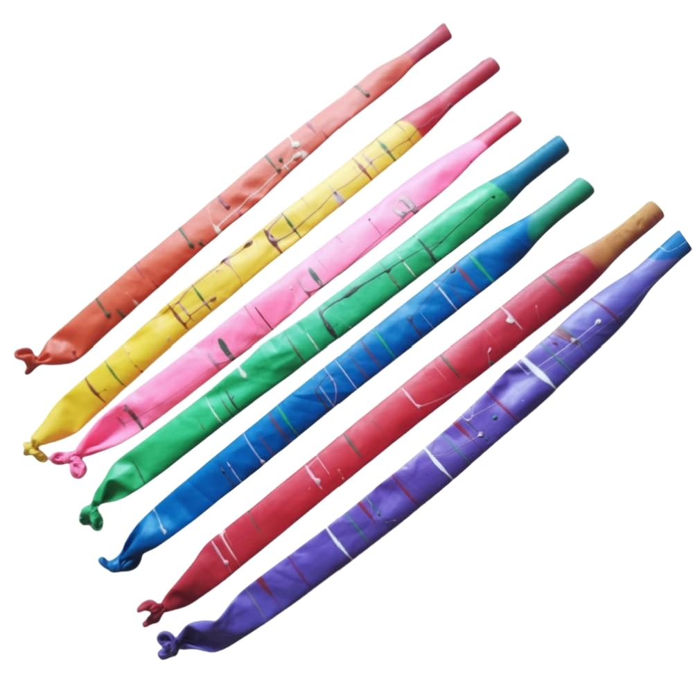Rosy Monster soufflé balloon op Amazon.com: 25 pcs Rocket Balloons,Flying Balloon w/Whistling