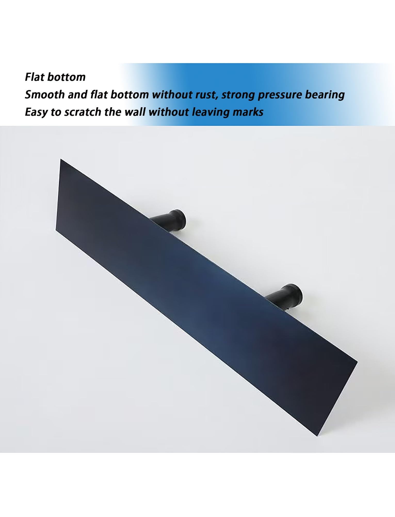 Llana de acero inoxidable de doble mango, herramienta for raspar paredes, raspador de placa grande y alargado, for azulejos de pared e instalaciones de bloques.(0.8mm 100x12cm)