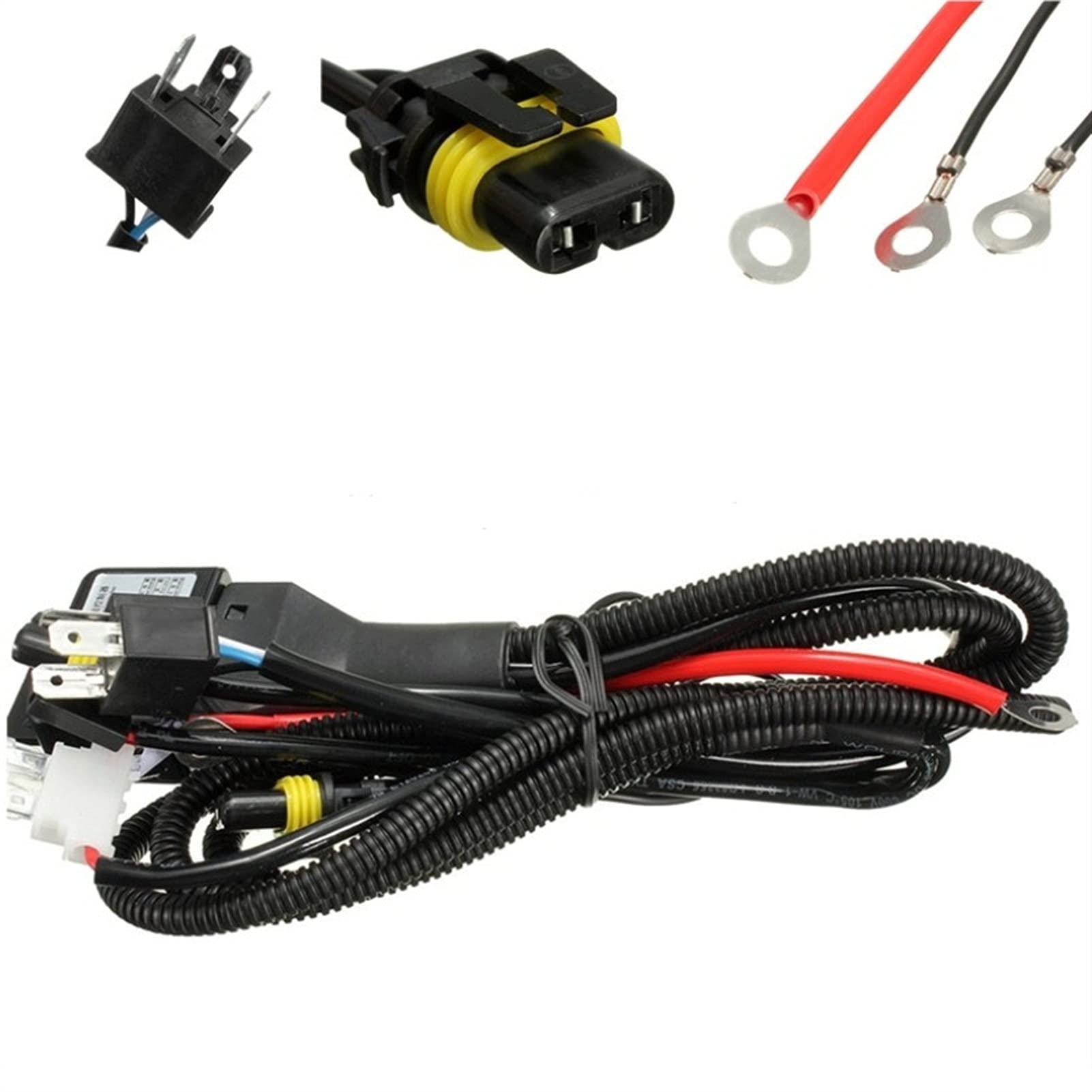 Żarówka ledowa HID Xenon Lampa Reflektor Samochodów Żarówki Wymiana Bixenon Light Auto Headlamp 35W 55W 2106 H4 H13 9004 9007 Hi/Lo 4300K ​​6000K 8000K (Color : 35W 4300K, Size : H4/9003/HB2 Hi/Lo
