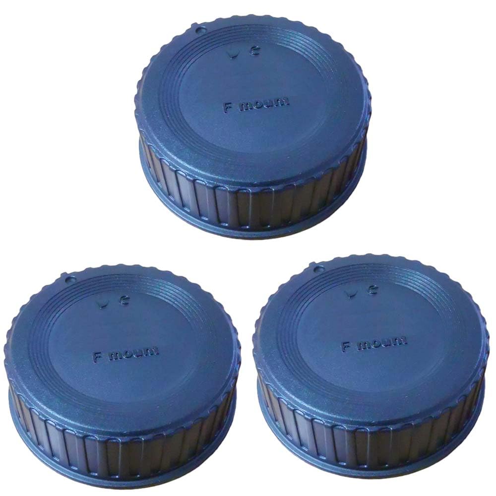 3 copriobiettivo posteriore compatibile con obiettivo Nikon F Mount per fotocamera D3400 D5600 D850 D7500 D3500 D780 D4 D3 D2 D1 D800 D700 D300 D200 D7000 D5100 D500 00 D3 200 D3100 D3000 D90 D80 D6
