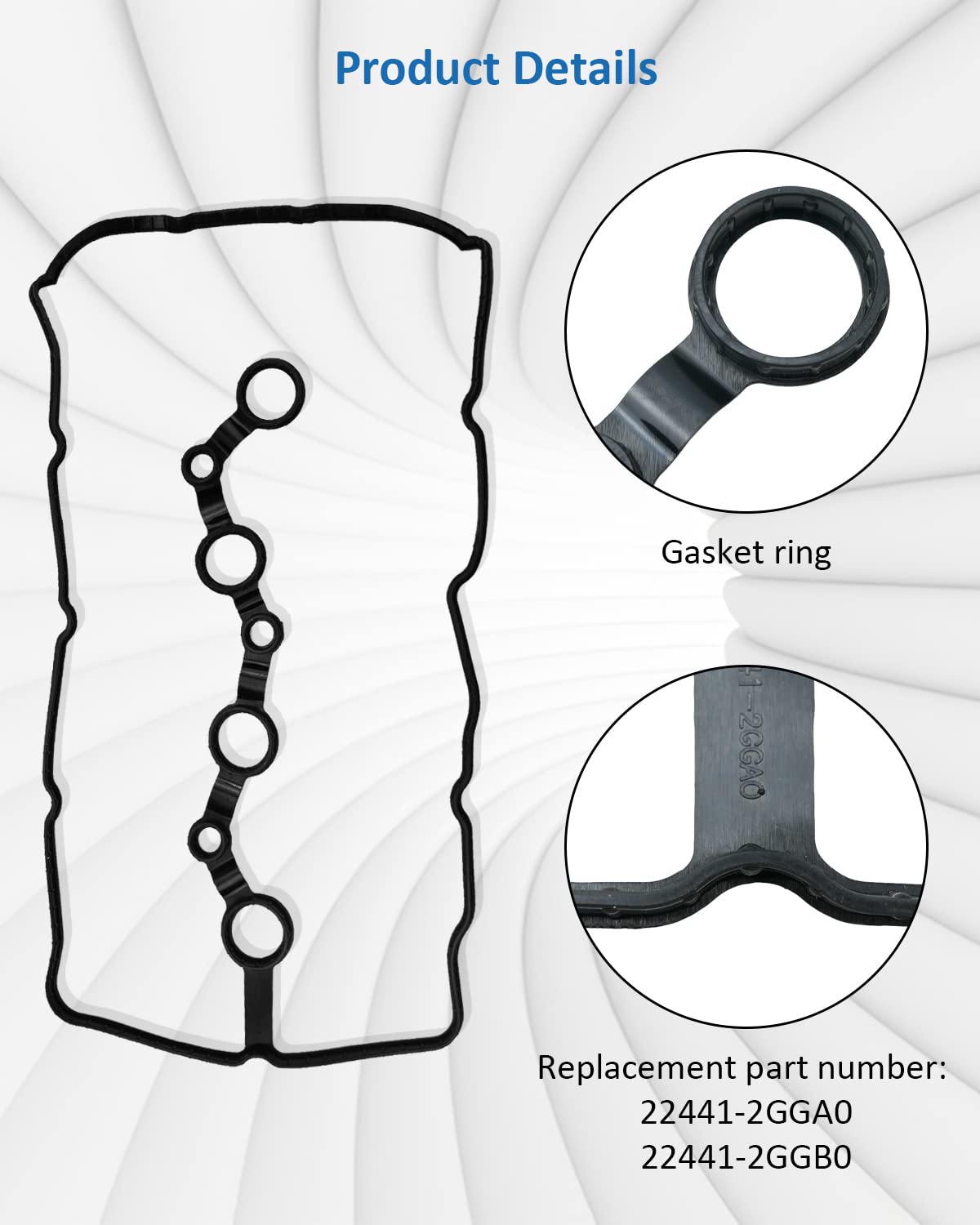 Amazon.co.jp: 22441-2GGB0 バルブカバーガスケット ヒュンダイ ソナタ