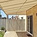 Patio Paradise 6' x 50' Shade Cloth 6/8/12 FT Sun Shade Fabric Roll UV Block Windscreen Canopy Pergola Cover Cloth Sunscreen Fabric for Outdoor Backyard Deck Porch, Beige