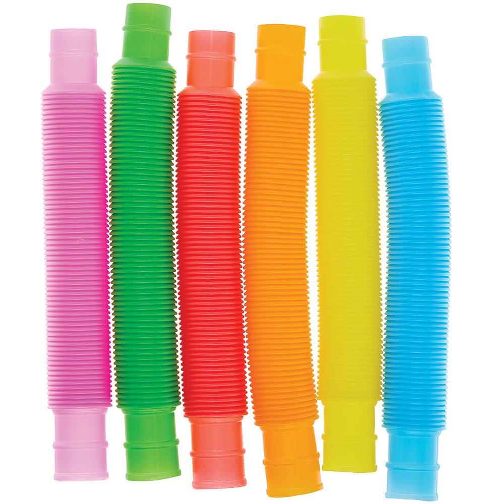 Baker Ross FN225 Pop Tube Fidget Toys paquet de 12 jouets pour enfants