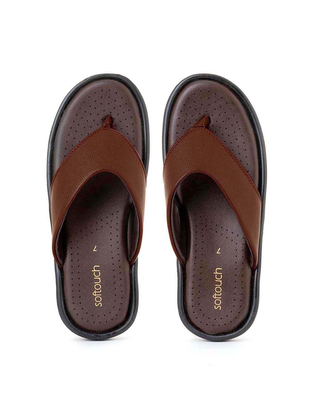 Khadims Softouch Brown Casual Flip Flops for Men (7322884) (B0BDRYG94Q) Amazon Price History, Amazon Price Tracker