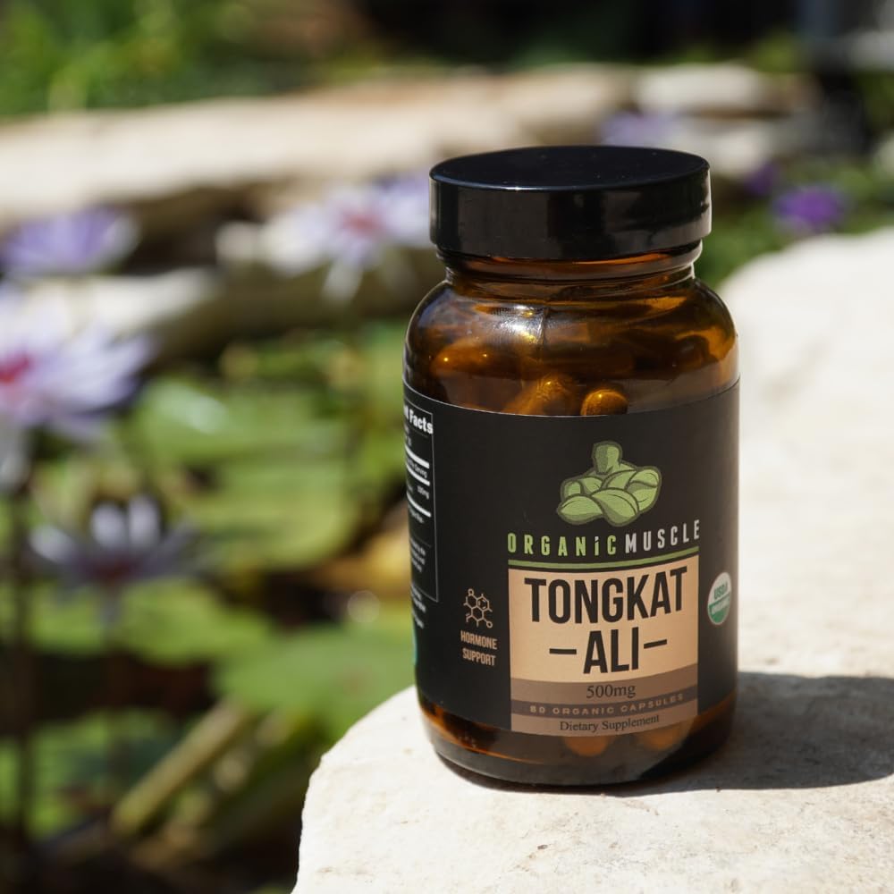 Organic Muscle Tongkat Ali for Men, 500mg - Pure & Potent USDA Eurycoma Longifolia Root Supplement 60 Count – Wild Grown Men's Health Hormone Support for Male Performance, Drive & Energizer - Image 6