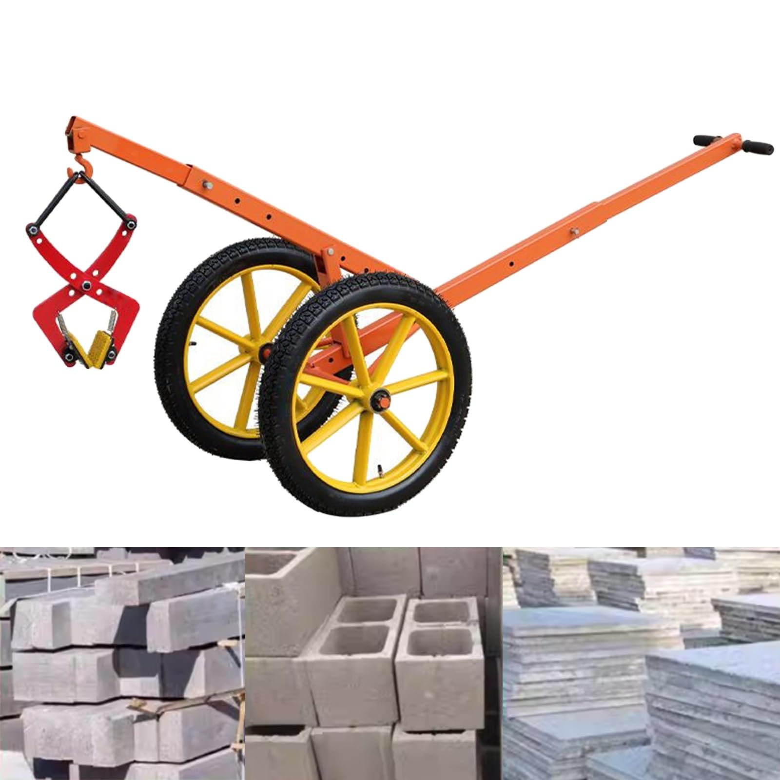 Movimentatore da Cantiere, capacità di Carico 250 Kg/550 Lb | Adatto For Terreni Irregolari Di Cantiere