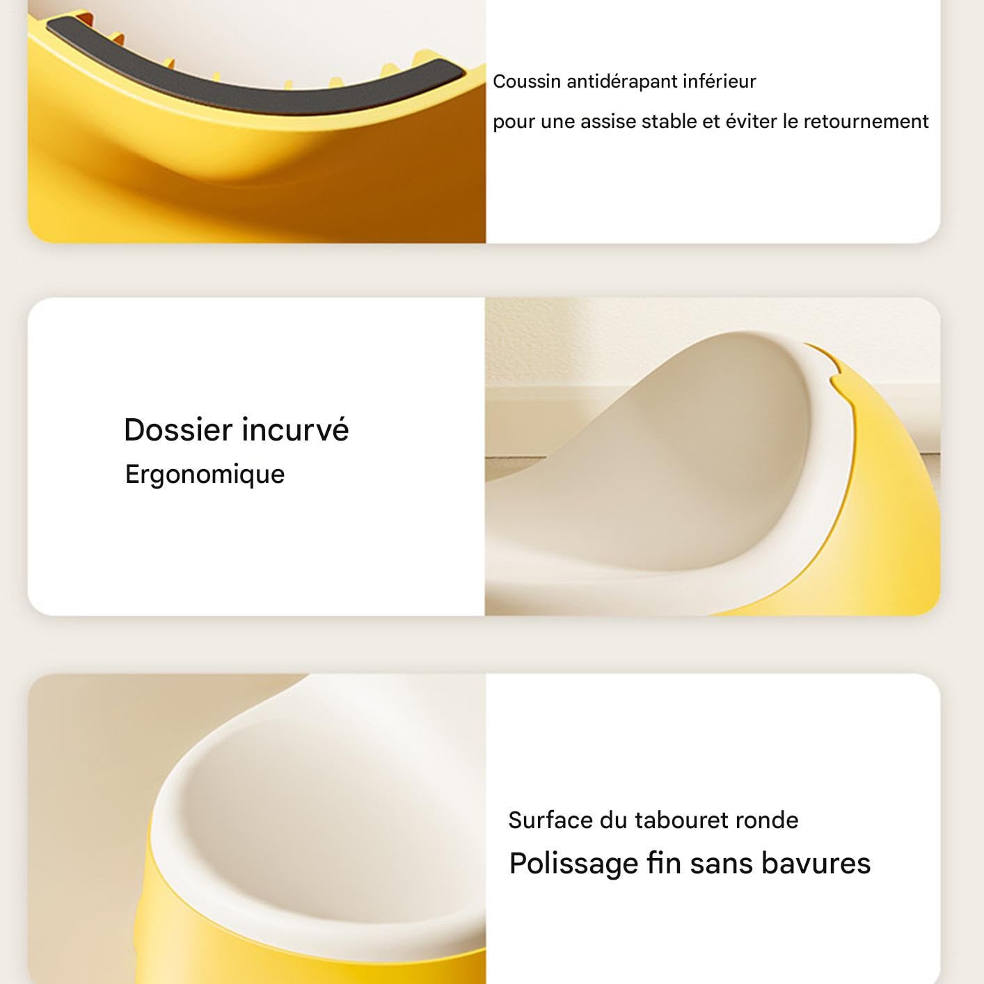 Taburete Infantil Antideslizante Y Antiderrapante, Portátil Y Apilable | Asiento de Alimentación de Dinosaurio Niños, Chicos, Interior, Cocina, Baño, Dormitorio, Sala De Estar, Aula, Guardería,