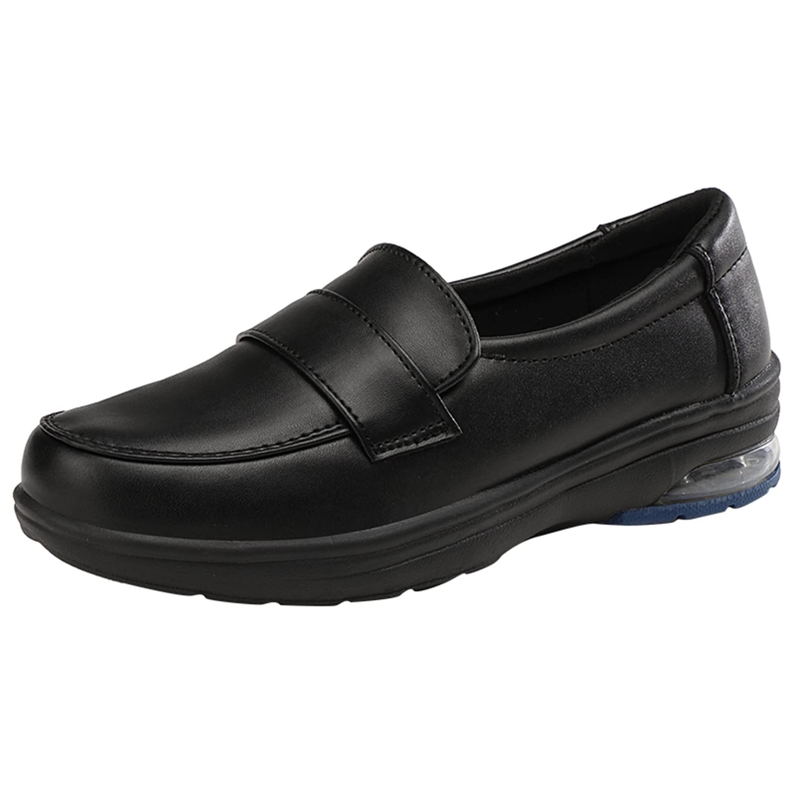 Zapatos De Trabajo Sin Cordones Mujer, Zapatos para Caminar De Enfermería Antideslizantes Cómodos Y Ligeros Mocasines