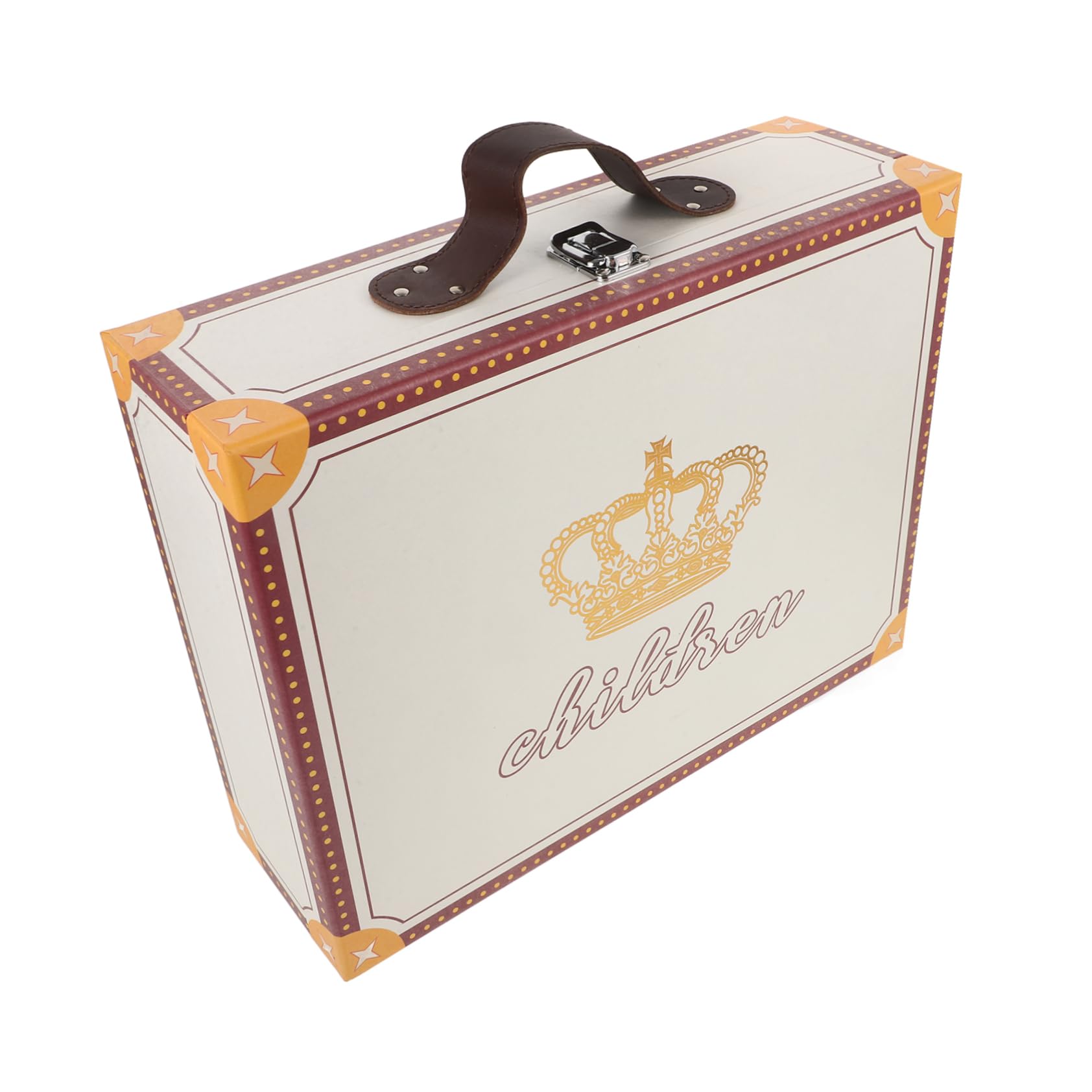 DOITOOL Leichte Papier Geschenkbox Handkoffer zum Verpacken von Geschenken für Party und Festival Praktisch und Kompakt