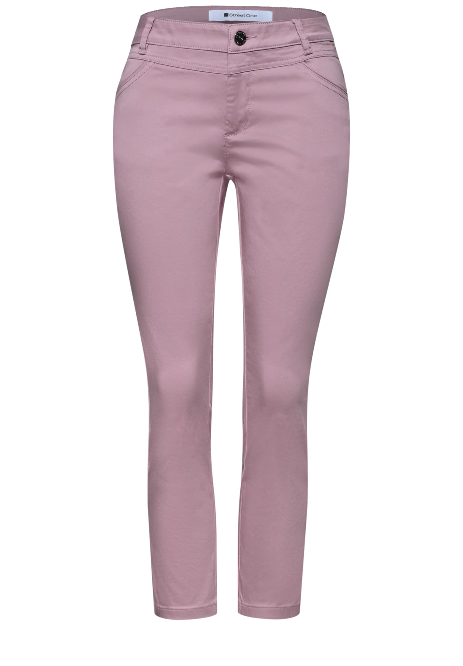 Street One Damen 7/8 Slim Leg Hose im Satin-Look 3818139