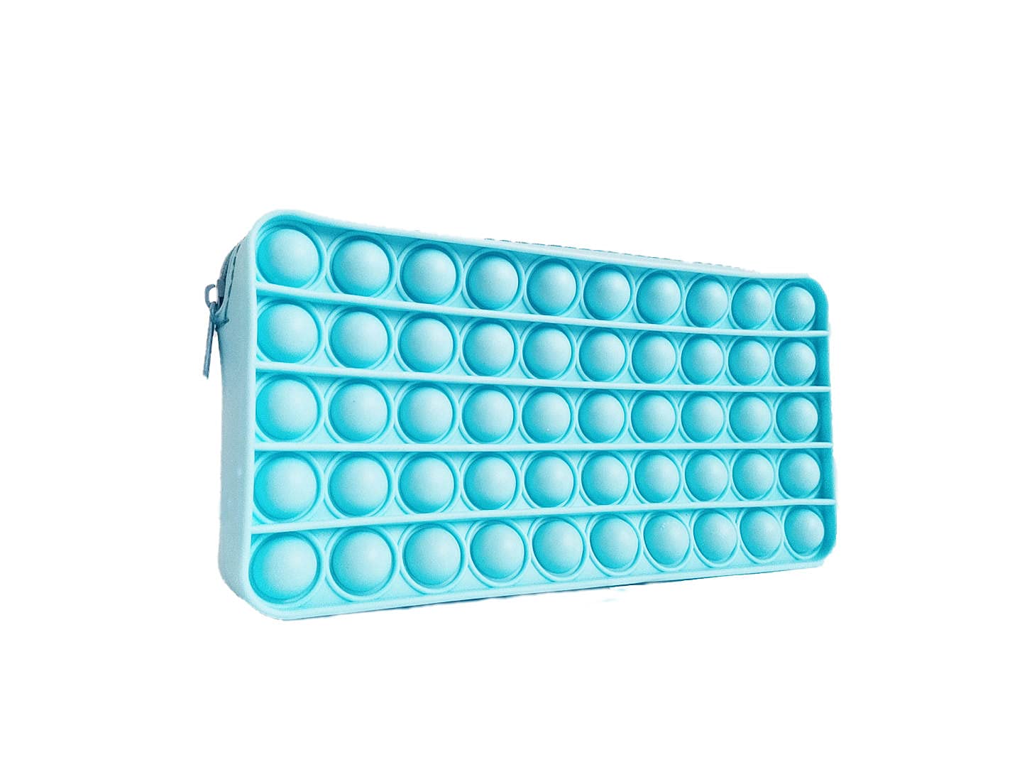 Pop It Pencil Case for Kids, Pop It Fidget Toys Pencil Bags, Colorful Fidget Box, Back To School Essential (Baby Blue)