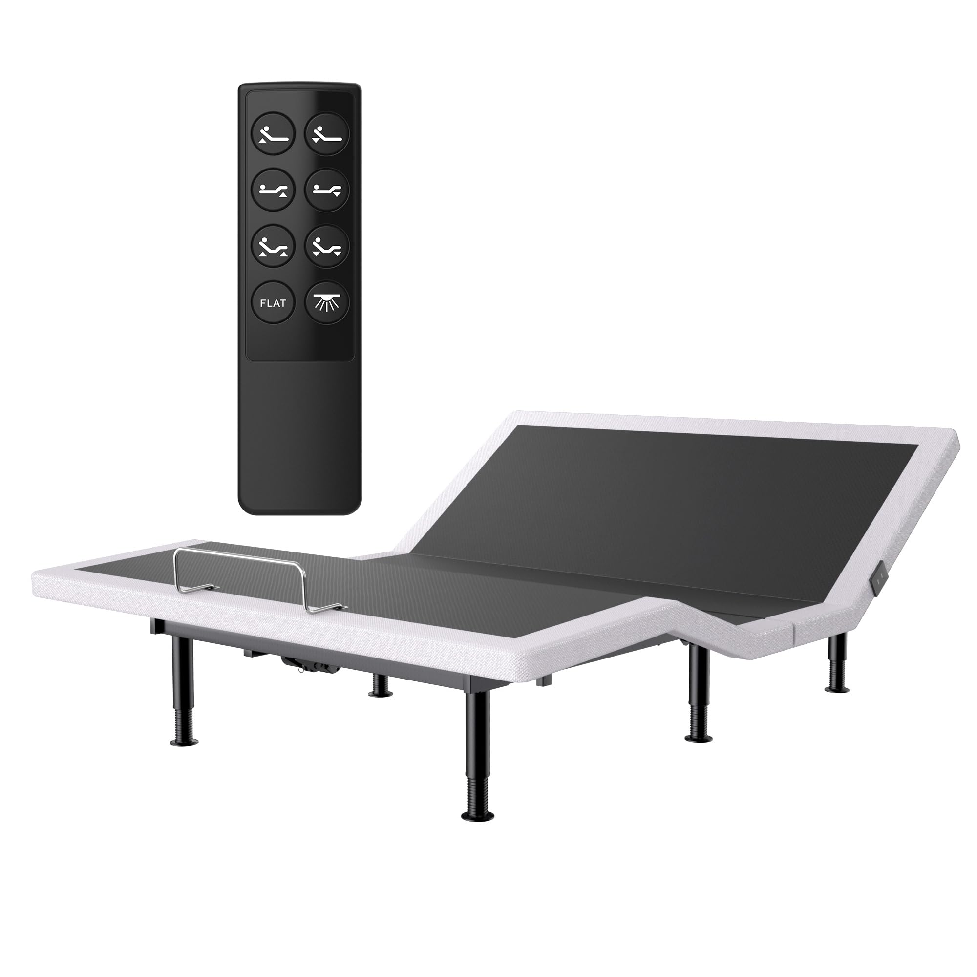 Electric Queen Adjustable Bed Frame with Wireless Remote, Head Foot Incline, USB, Underbed Light - Heavy Duty Platform, Easy Assembly, Zero Gravity - Bedframe Basic with Quiet Motor