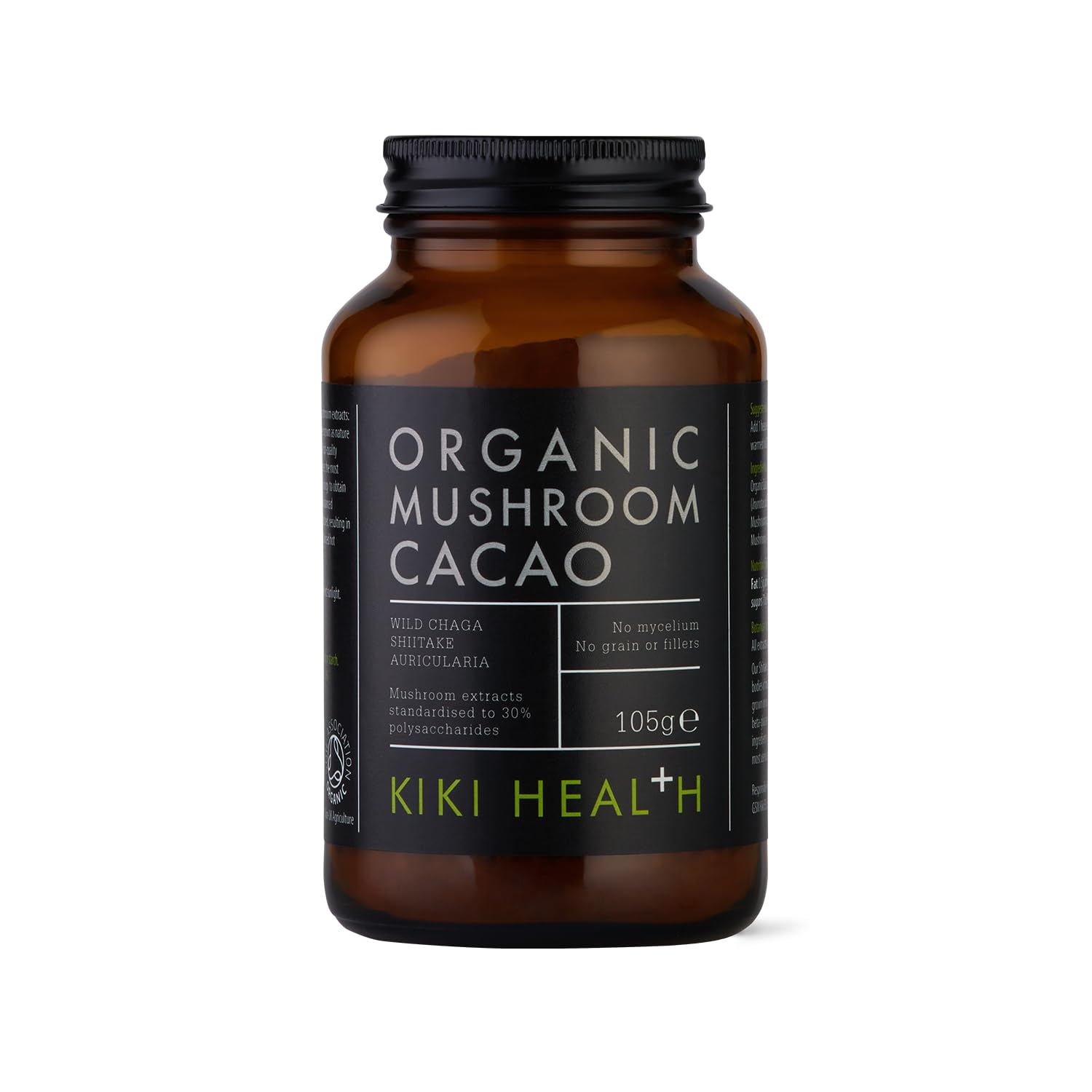 Kiki Health Mushroom Cacao Daily Wellness Support Powder - 105G