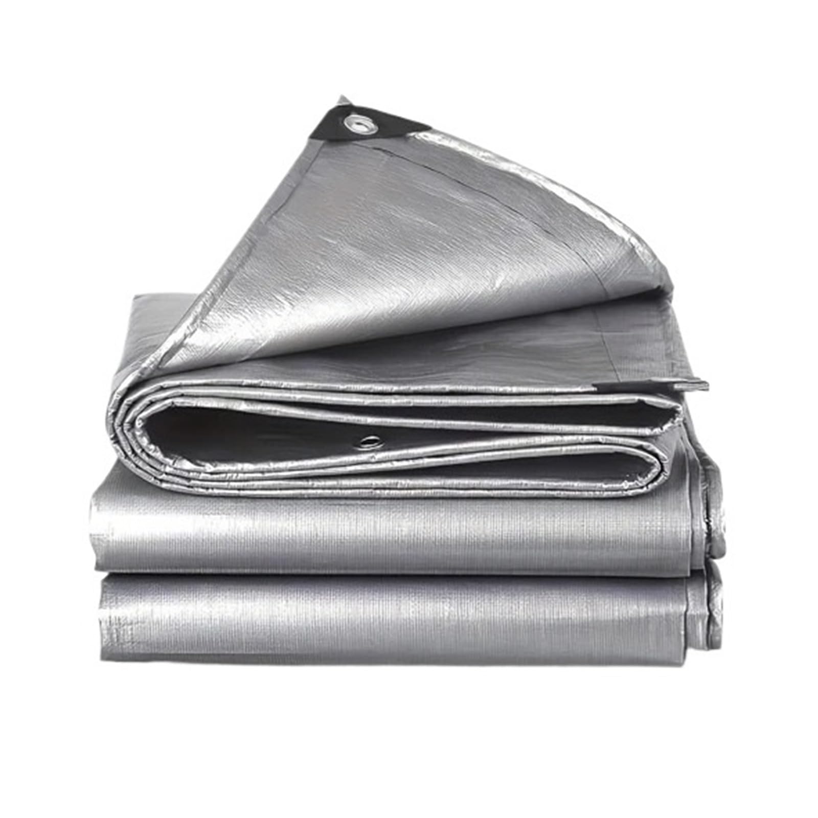 Waterproof Tarpaulin Anti-UV Silver Tarp Multipurpose 2x2m 2x3 3 * 3 3x4 3mx5 Awning Canopy Rain Cover Outdoor Sunshade Camping(2x2 m)