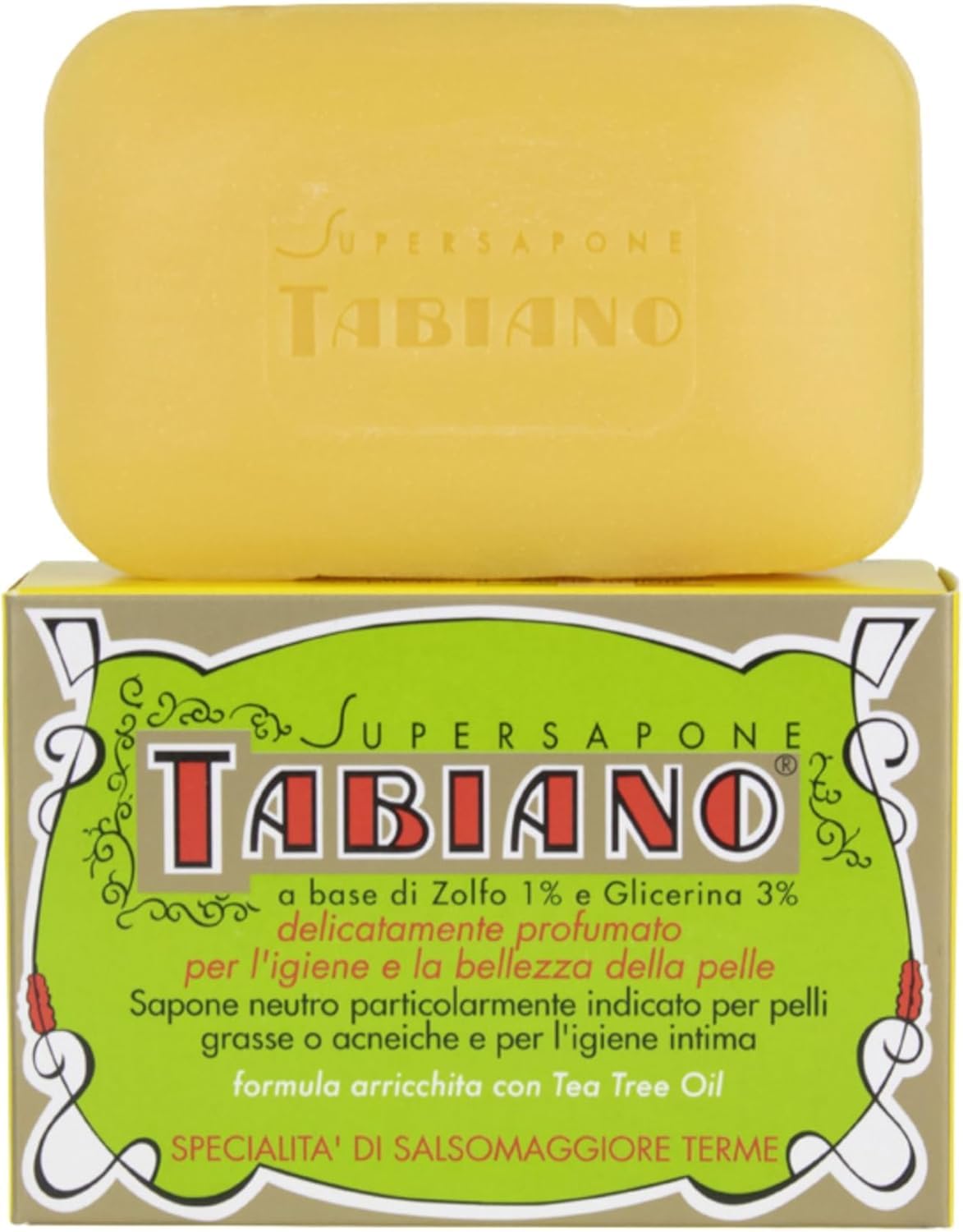 Razor Blades Club SUPERSAPONE TABIANO Seife Neutrale Schwefel- und Glycerinseife