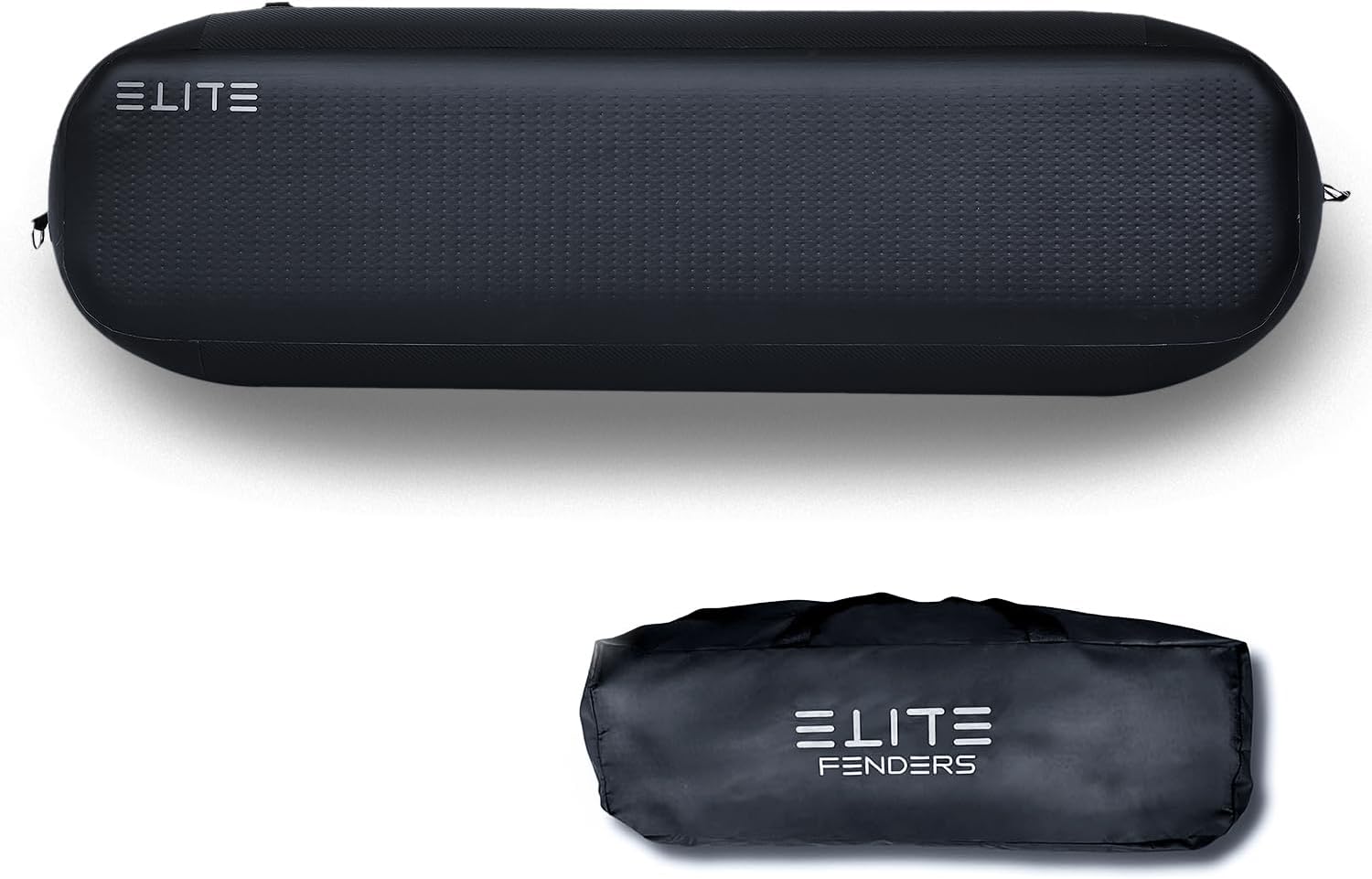 "The Wall Flat Boat Fender | Heavy-Duty 12" Thick Marine Protection | Carbon Fiber Style | 48", 72", 96" Sizes | Includes Storage Bag
