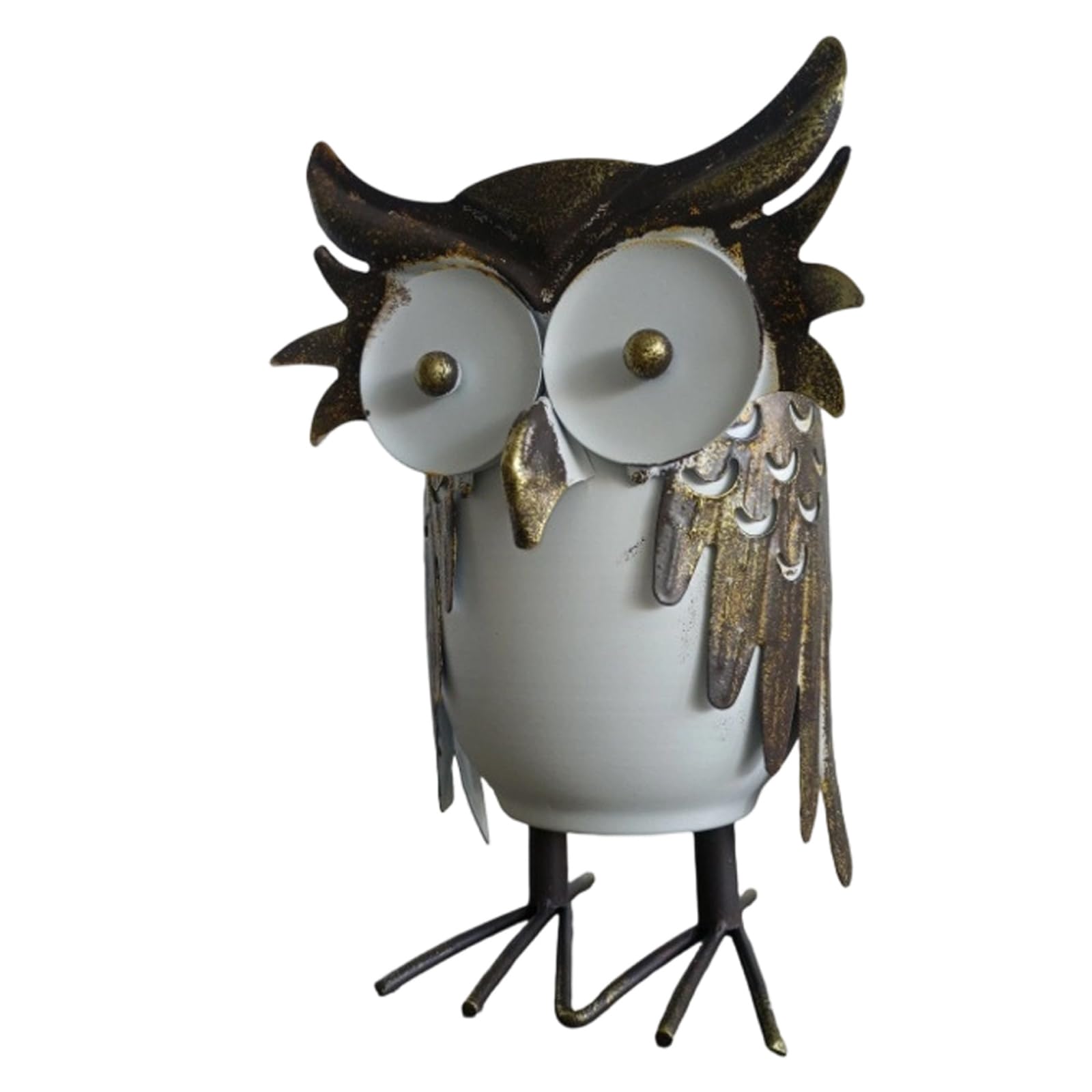 ZBIianxer Artistic Owl Shape Iron Planter Flower Pots for Garden Patios Decoration and Weather Resistant for Outdoor Use Succulents Planter