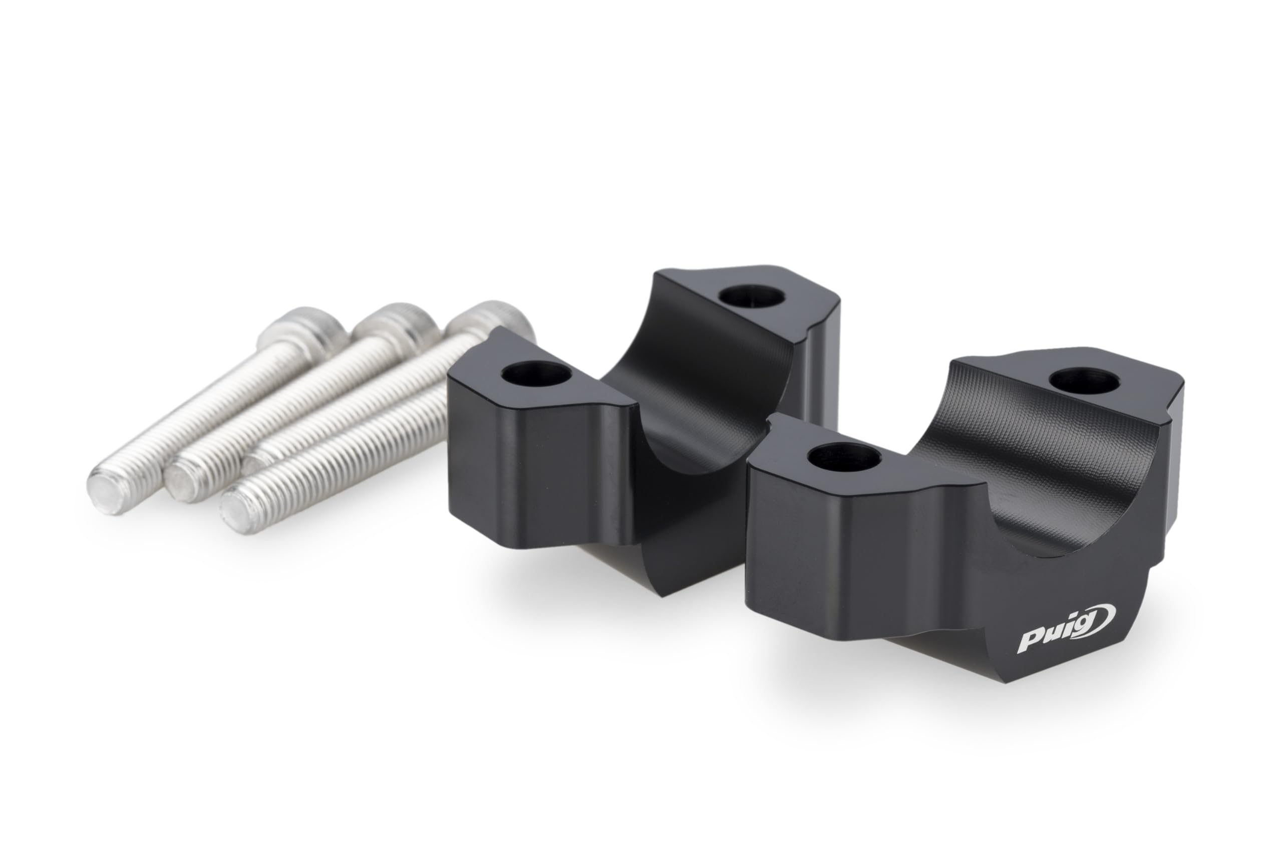 Puig Handlebar Risers - 25mm Rise | Black | Yamaha MT-09/SP 2024>Current