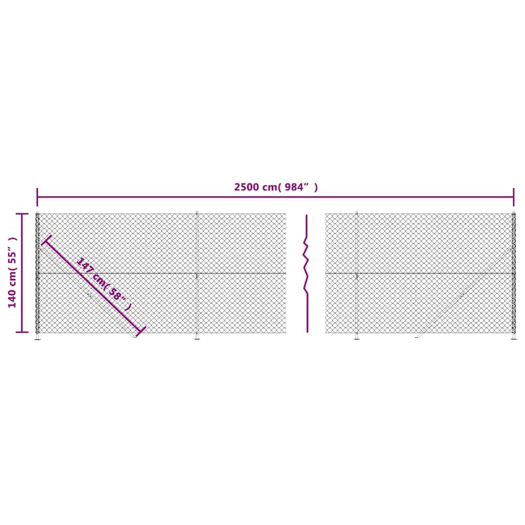 Valla de malla de alambre galvanizada y revestida de PVC como valla de malla de alambre flexible y resistente con protección contra la corrosión y con brida de suelo para limitación de parcelas y