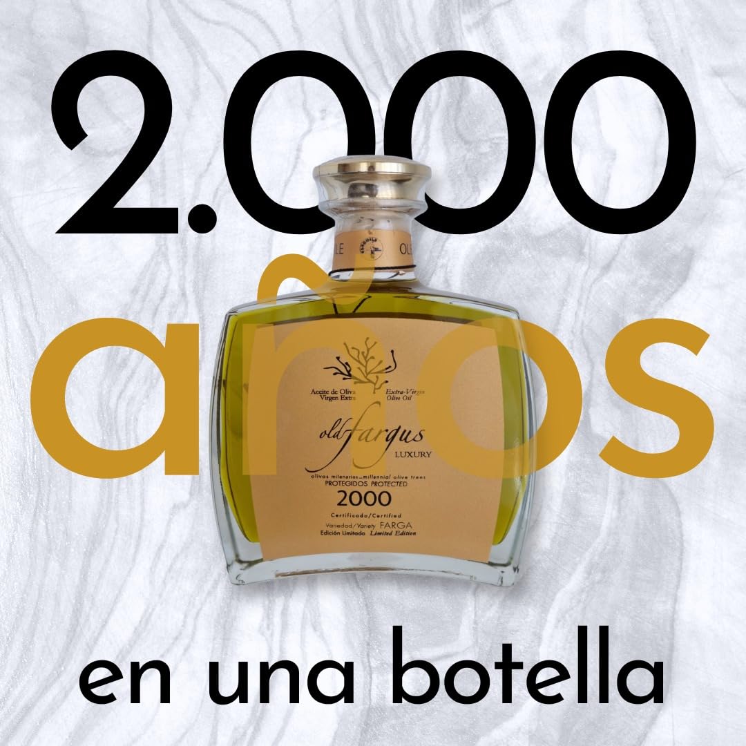 OLDFARGUS | Certyfikowana oliwa z oliwek extra virgin z drzew oliwnych 2000 lat - luksusowy zestaw upominkowy 500 ml