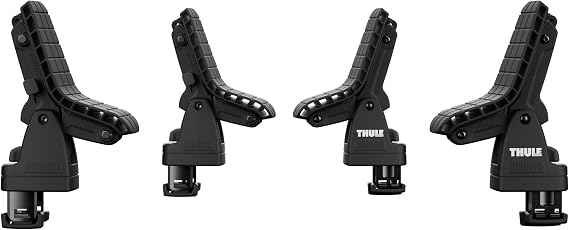 Thule DockGrip - Carries up to 36 Wide Kayaks and SUPs - Fits All Hull Shapes - Fits Most roof Rack Cross Bars - Kayak roof Rack - Stand up Paddleboard Compatible - 85lb Weight Capacity | surfboard-car-racks