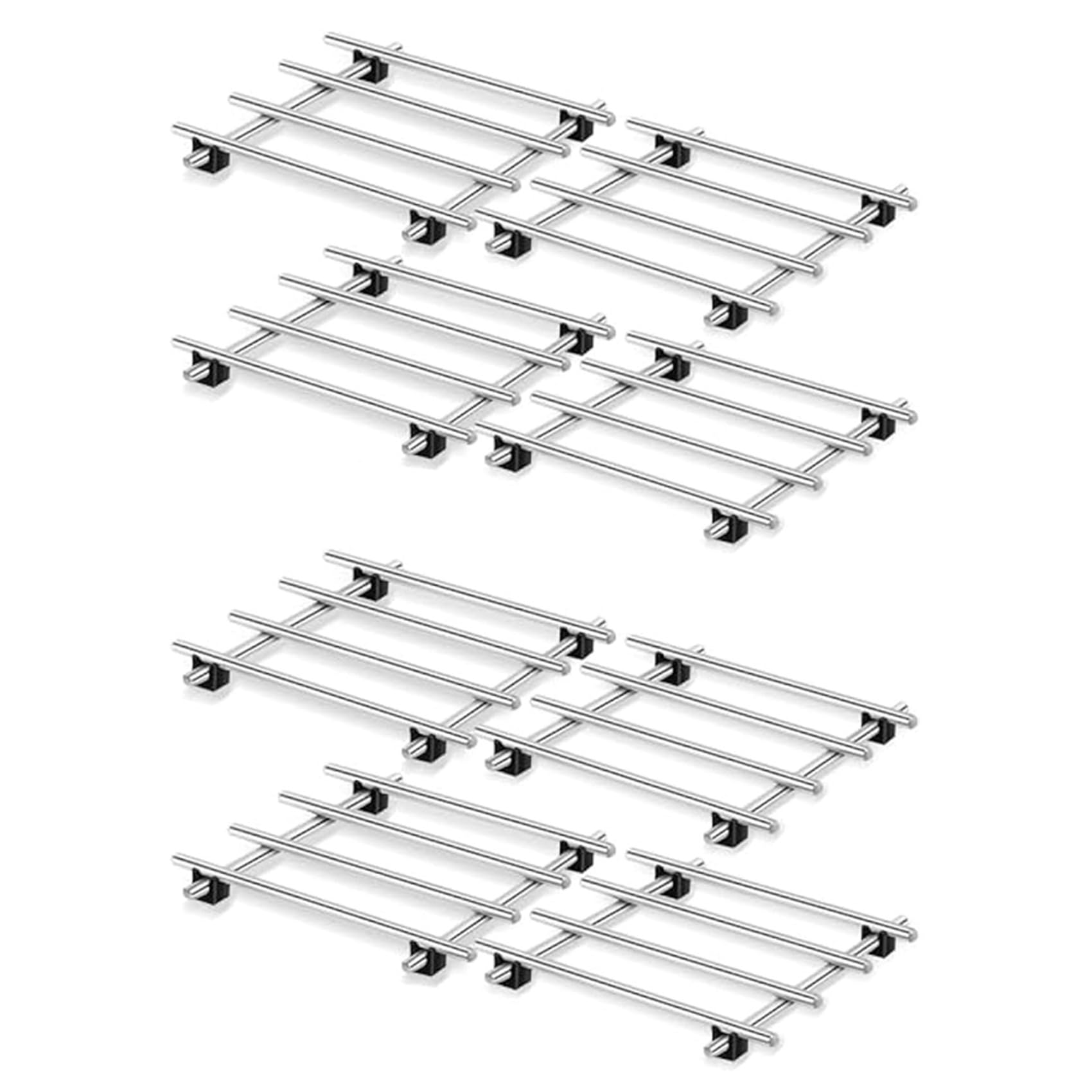 Hndhbfgrt 8Pcs Stainless Steel Trivet for Pots and Pans Pot Trivets Cooling Racks for Hot Pads Cooking and Baking Pans Holder