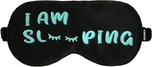 O'Bester Máscara de seda para dormir con almohadilla de cuentas de gel refrescante extraíble y calentada, correa oculta ajustable para mujeres y