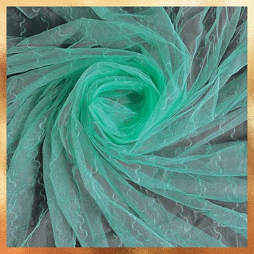 Image of Mosquito Net for King Size Bed & Double Bed, 6x7 ft, Wall /Hook Hanging, Premium Poly-Cotton Blend Fabric Foldable Machhardani (Mint Green - Frame Not Included)