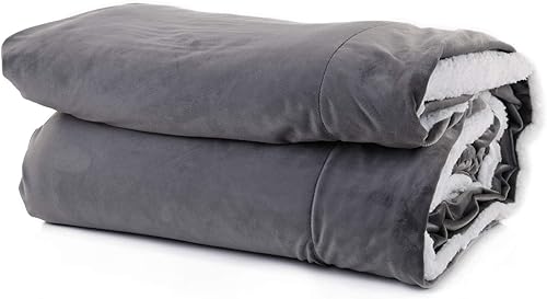 Miniatura 1 de Mintra Home Sherpa - Manta de franela súper suave (gris oscuro, 70 x 86 pulgadas grande))