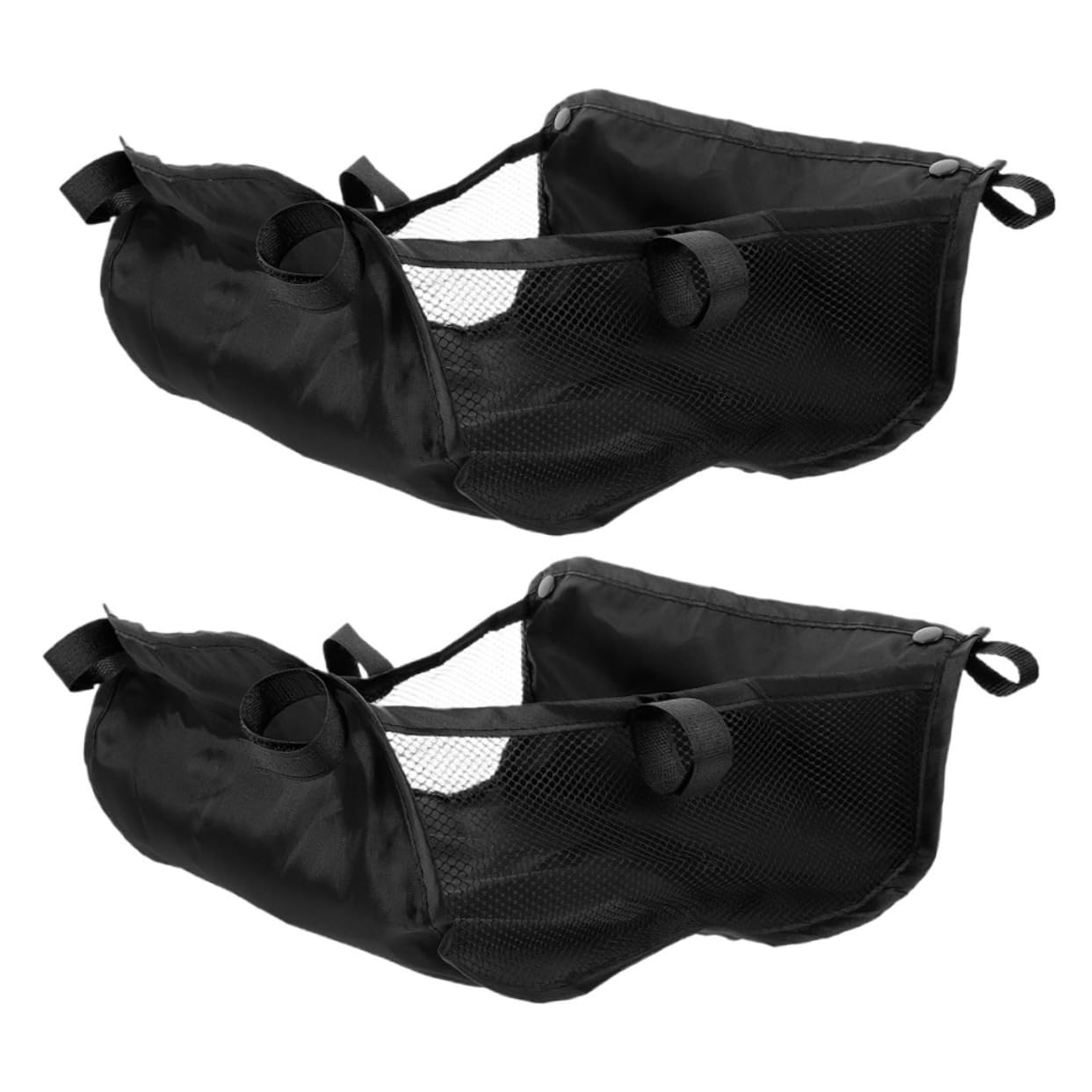 ERINGOGO Stroller Bottom Organizer Bag Set 2pcs Basket for Diaper Bottle Easy to Install Fashion Trendy