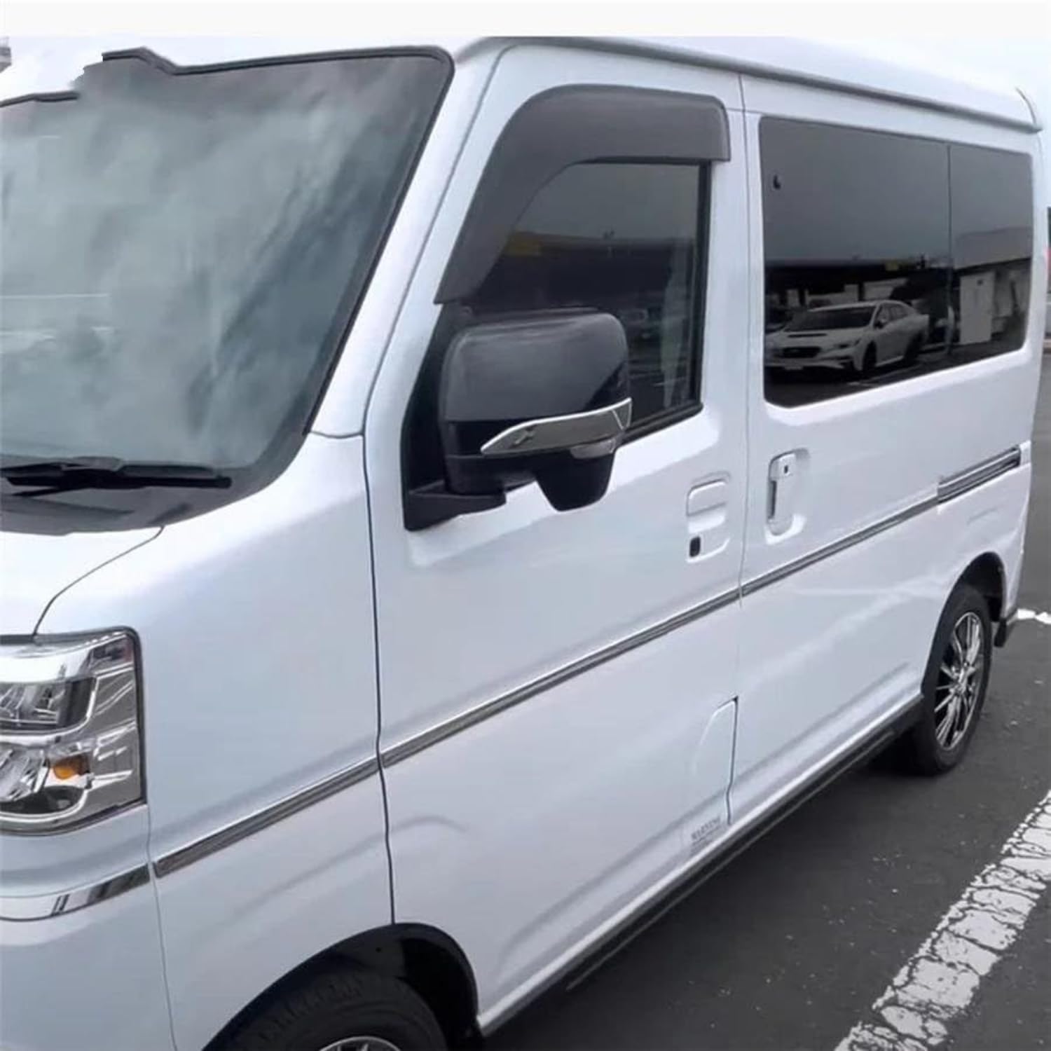 Moldura de moldura automotriz para Daihatsu ATRAI Hijet 2022,Accesorios de Decoración Exterior de Automóvil Cromados ABS a Prueba de Rayones