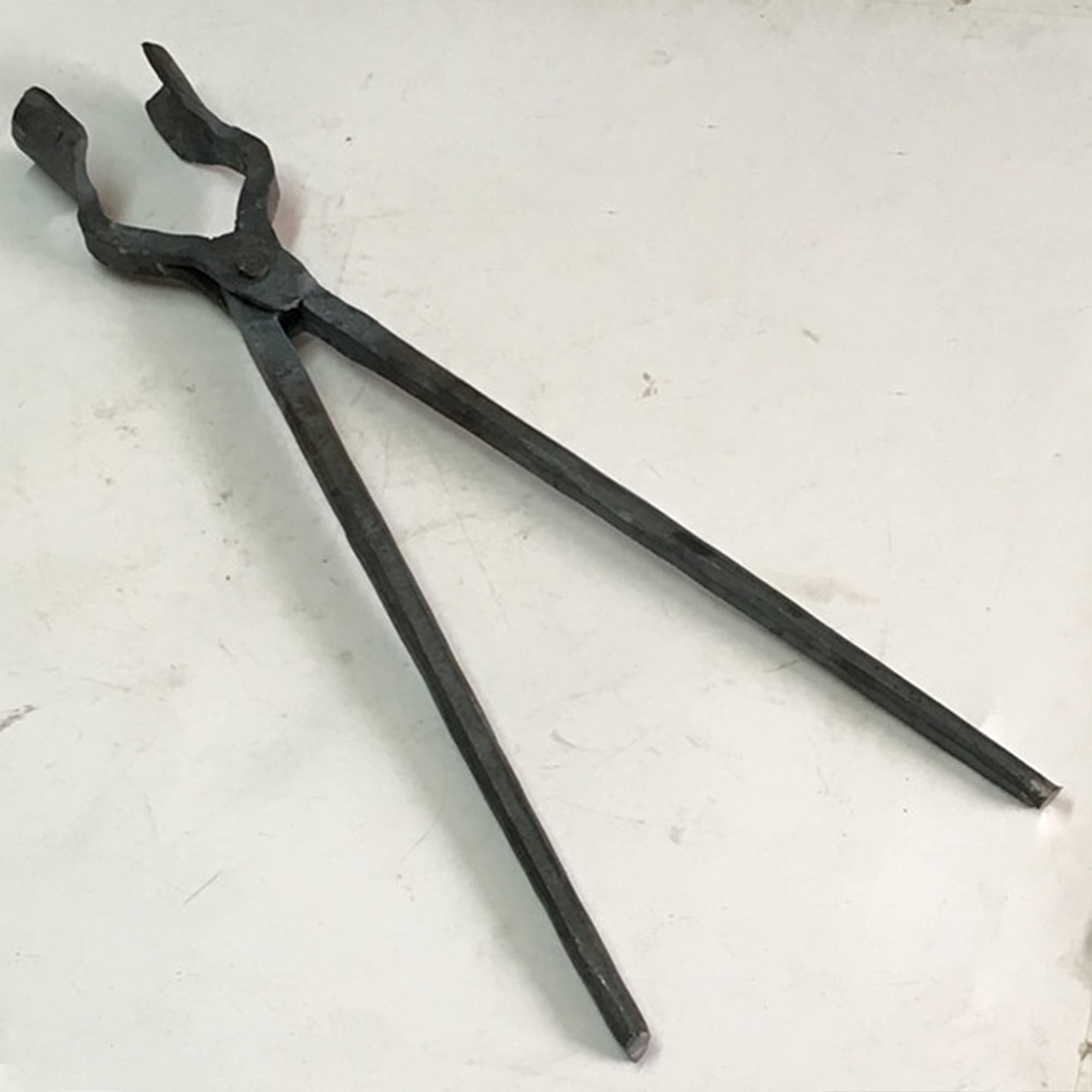 Pince de forgeron à bouche ronde 470 mm pour couteaux d'enclume - Pince pour ingénieur