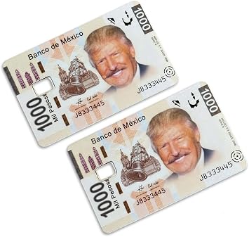 Papi Trump Credit Card Skin Stickers, 4-Pack, Adults, Mexico