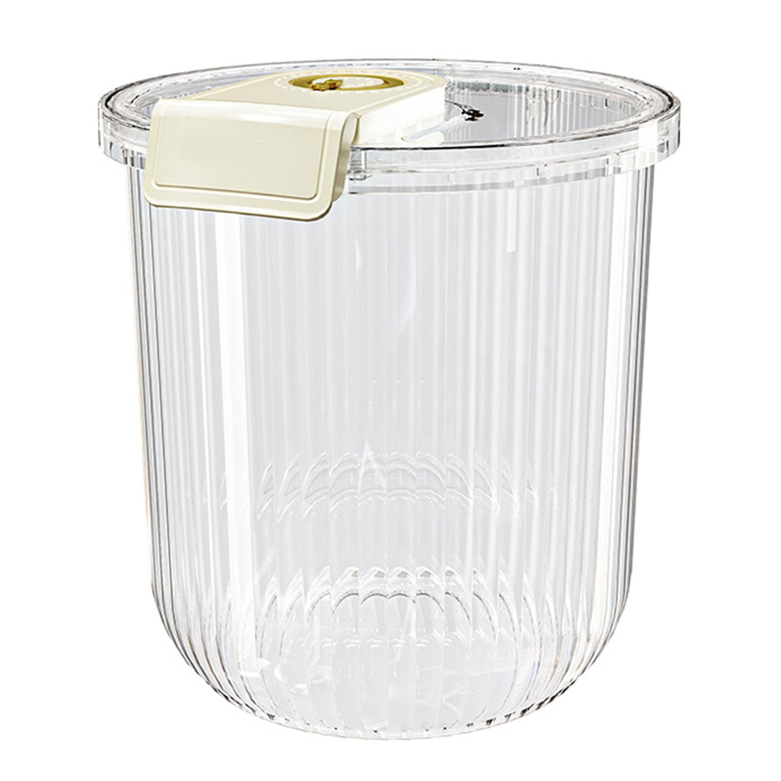 Contenedor de Contenedores de Arroz Transparente para Cubo de Arroz Hermético para Harina de Grano de Soja seca. (L 360ml 6.8x14.5cm / 2.7x5.7in)
