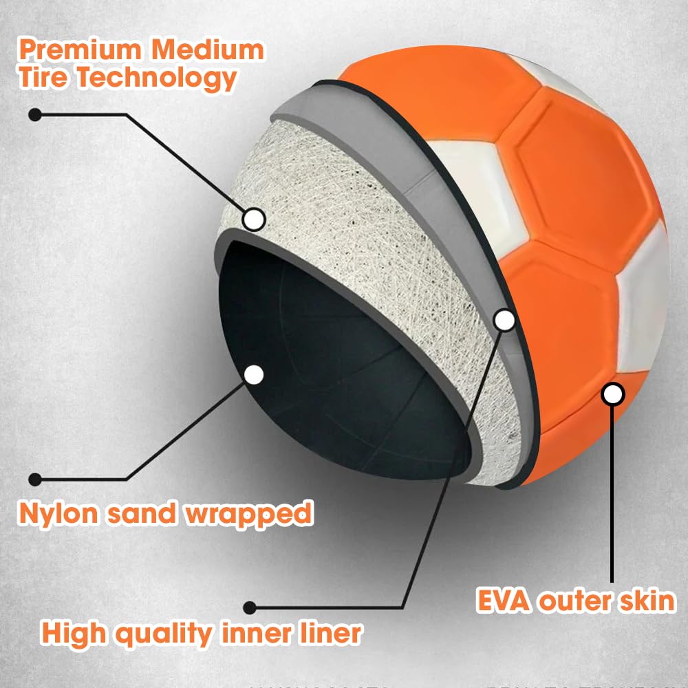 Kickerball - Pallone Da Calcio Curvo E Deviato - Calcia Come I Professionisti, Ottimo Regalo - Perfetto Per Partite O Giochi All'aperto E Al Chiuso, Porta La Coppa Del Mondo Nel Tuo