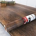 Decotalk Contact Paper Wood Grain Peel and Stick Wallpaper Self Adhesive Removable Brown Wood Contact Paper for Countertops Waterproof Vintage Wallpaper for Drawer Liner Cabinets Walls Desk 12"x120"