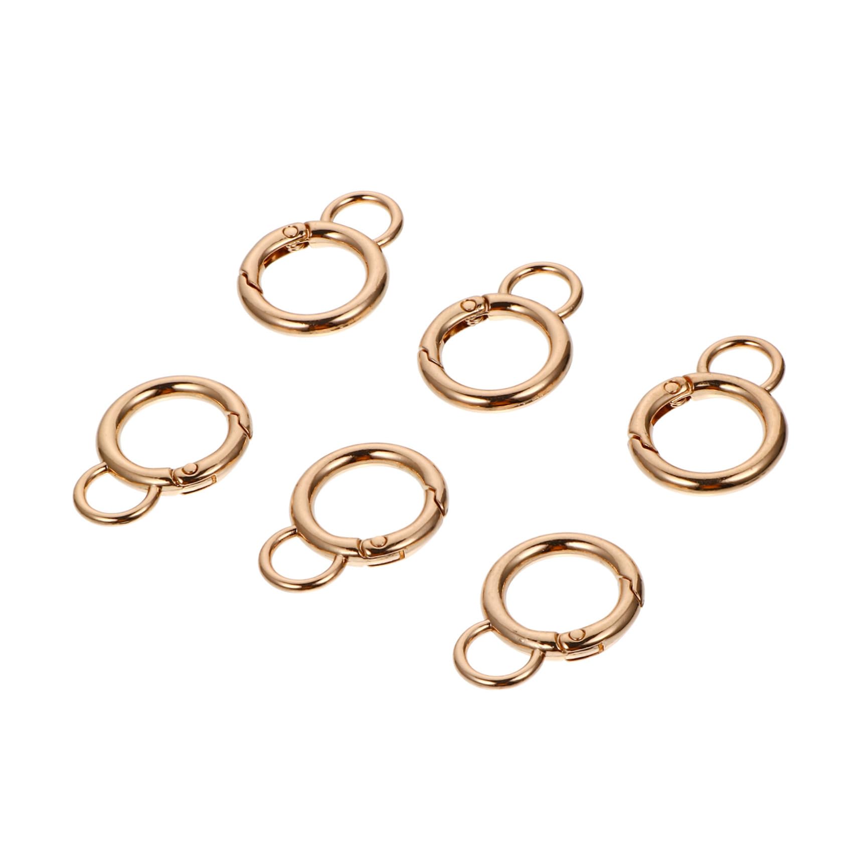 CIMAXIC DIY Bag Hardware Accessories Set 6pcs Snap Hooks Small Aluminum Snap Hook for Keychain Suitcase Craft Lanyard