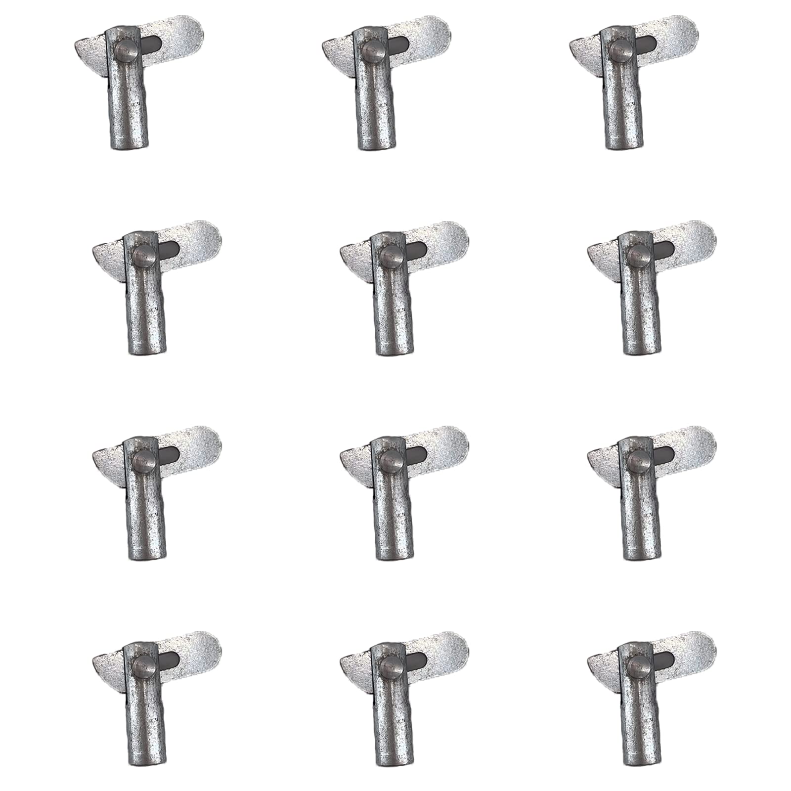 Detachable Scaffolding and Guardrail System Locking Pin, Locking Hinge Pin, Shelf Bracket Welding Fixing Peg Pins, Steel Galvanizing, 12 Pcs-image-5