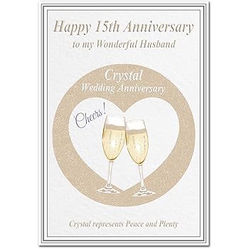 15 years wedding anniversary message to husband