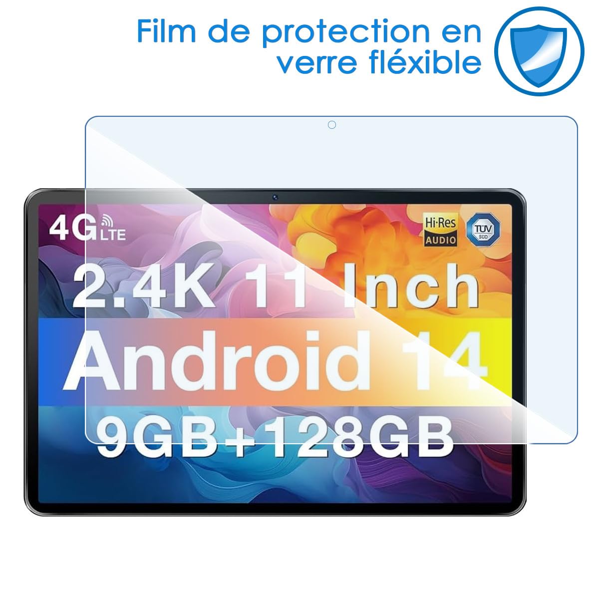KARYLAX Protection écran En Verre Flexible 9H Pour Tablette DMOAO D3 10,1 Pouces – Anti-rayures, Transparent, Pose Facile