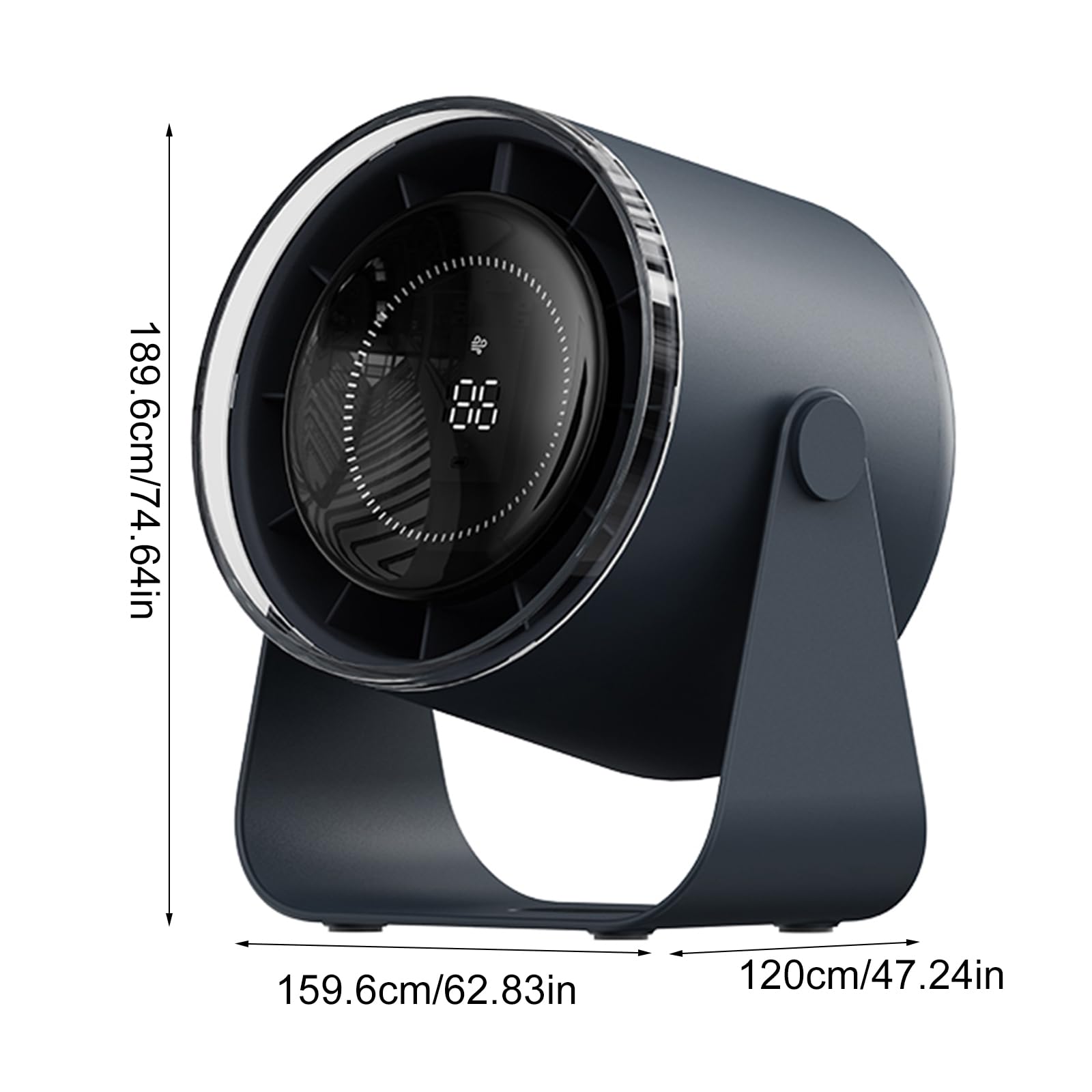 Moderno ventilatore USB ricaricabile efficiente scrivania di raffreddamento con cavo soggiorno confortevole lunga durata della batteria ventilatore da tavolo