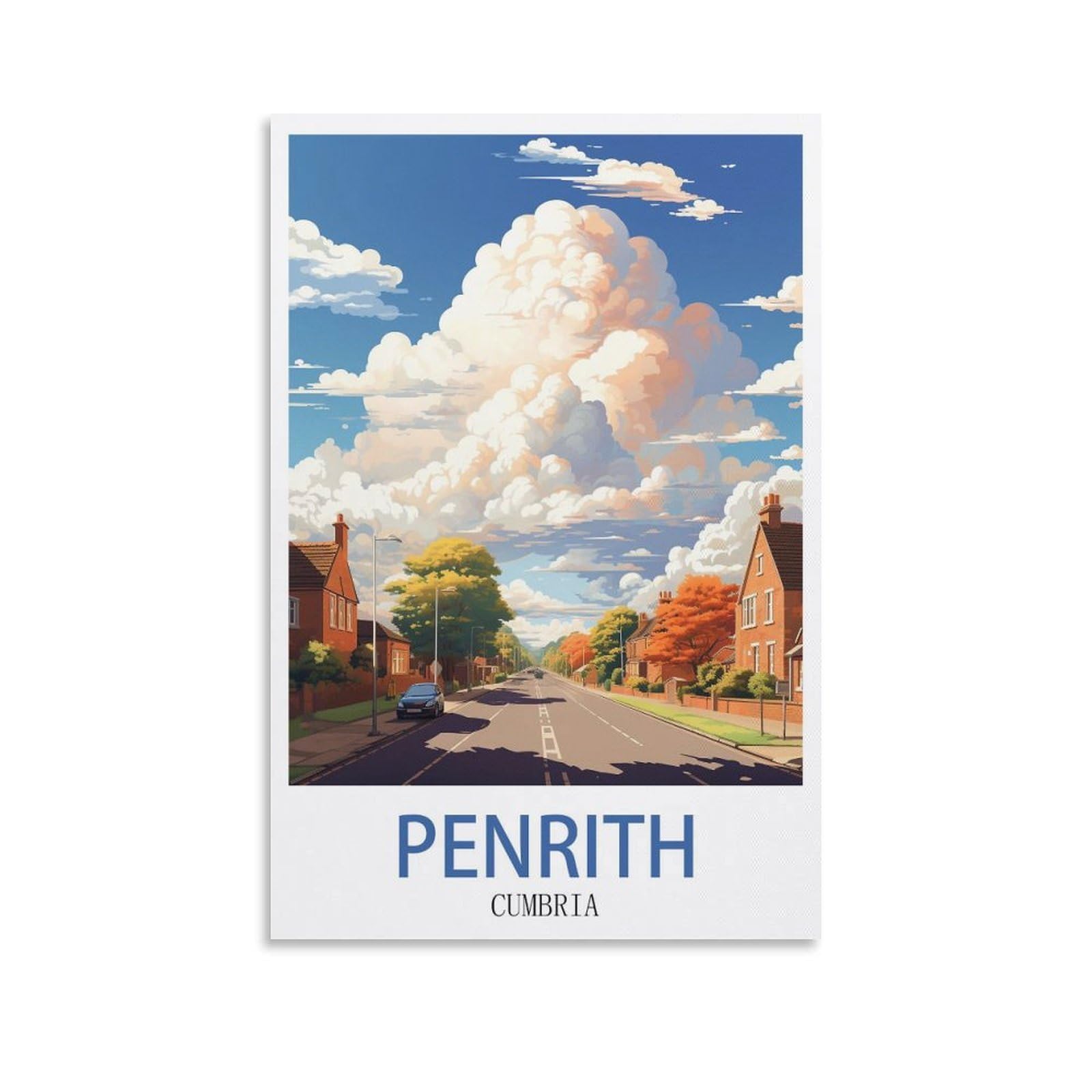 EZMLFA Diamond Painting Kits for Adults,Penrith Cumbria 5D Diamond Painting Kit for Adults Beginners, DIY Full Round Drill Gem Art Kits for Home 50x60cm