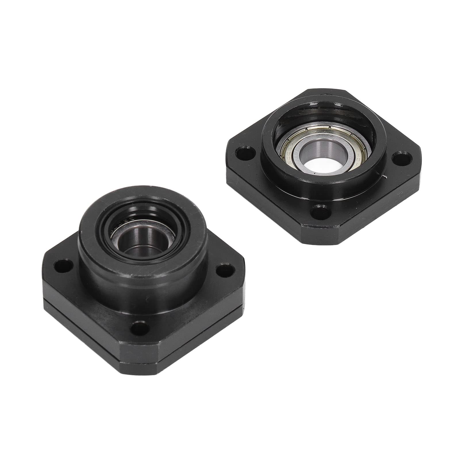 Screw End Support FK15 FF15 Bearing Block Set Kit, C7 Grade Conversion, Accuracy 0.05mm, Installation, Durably Carbon Steel Material, For SFU2005 SFU2010 Screw