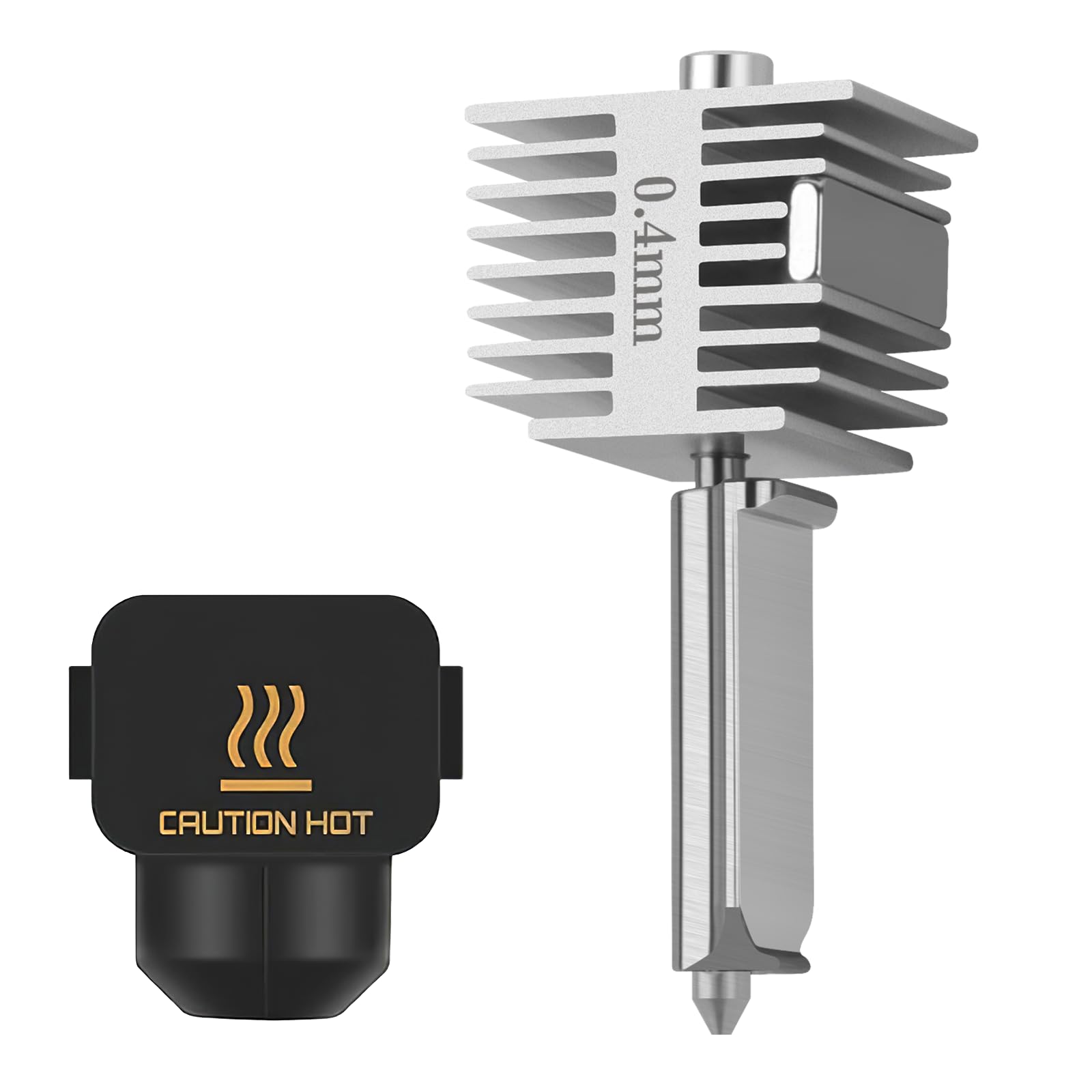 Upgrade A1/A1 Mini Quick-Swap Hotend 0,4 mm dysza ze stali nierdzewnej Fast Speed & High Temp, zintegrowana struktura z silikonową osłoną, kompatybilna z mini drukarką 3D Bambu Lab A1/A1