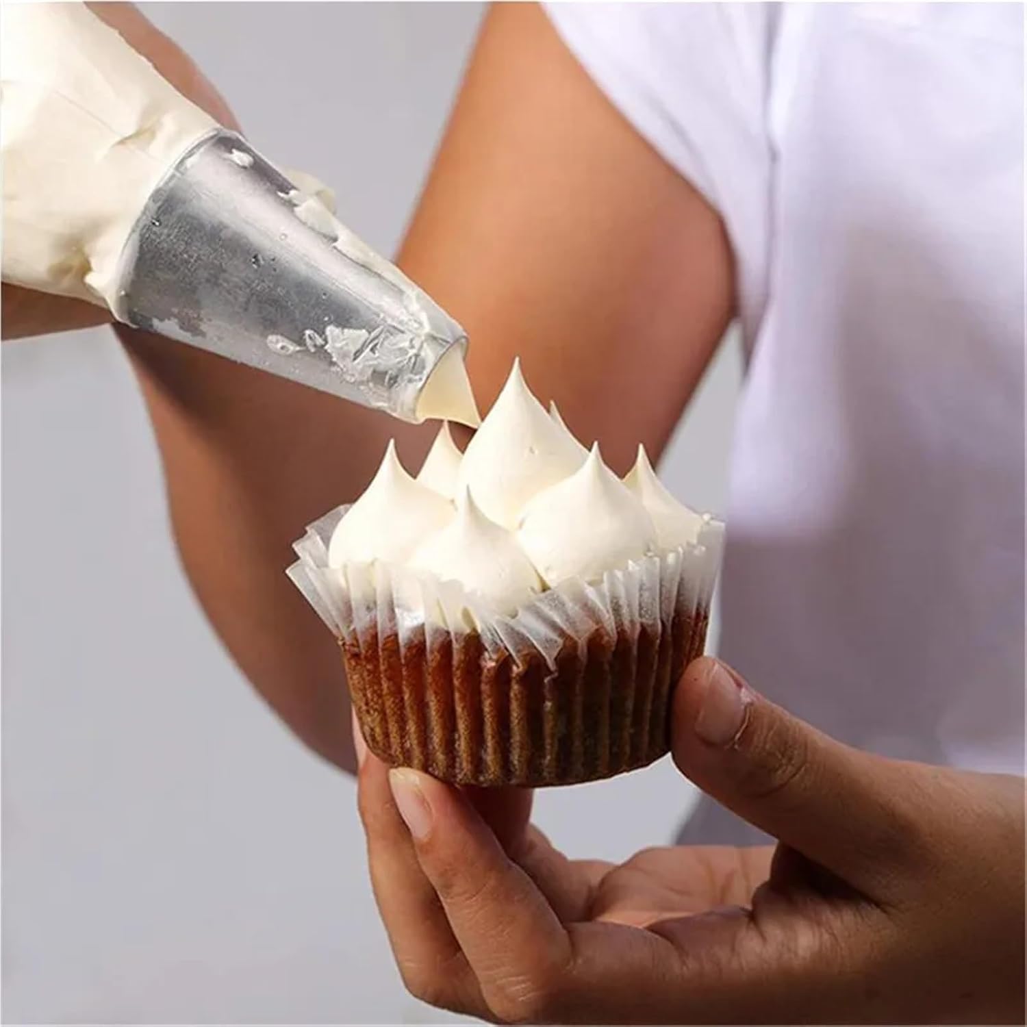 Small Piping Tips 36PCS Large Size Round Metal Cake Cream Decoration Tip Stainless Steel Piping Icing Nozzle Pastry Tool Baking Tools #1A #2A #3A For Cake Cupcake Dessert Cookies Decorating