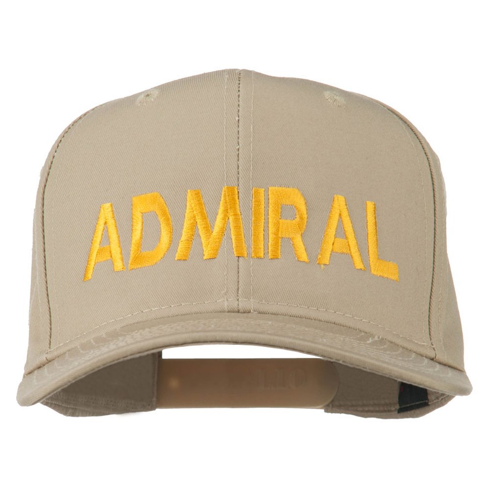 e4Hats.com Admiral Embroidered Cotton Twill Cap